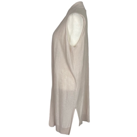 Loft Linen Knit Tunic Cardigan NWT Size Small Tan Oatmeal - Picture 3 of 9